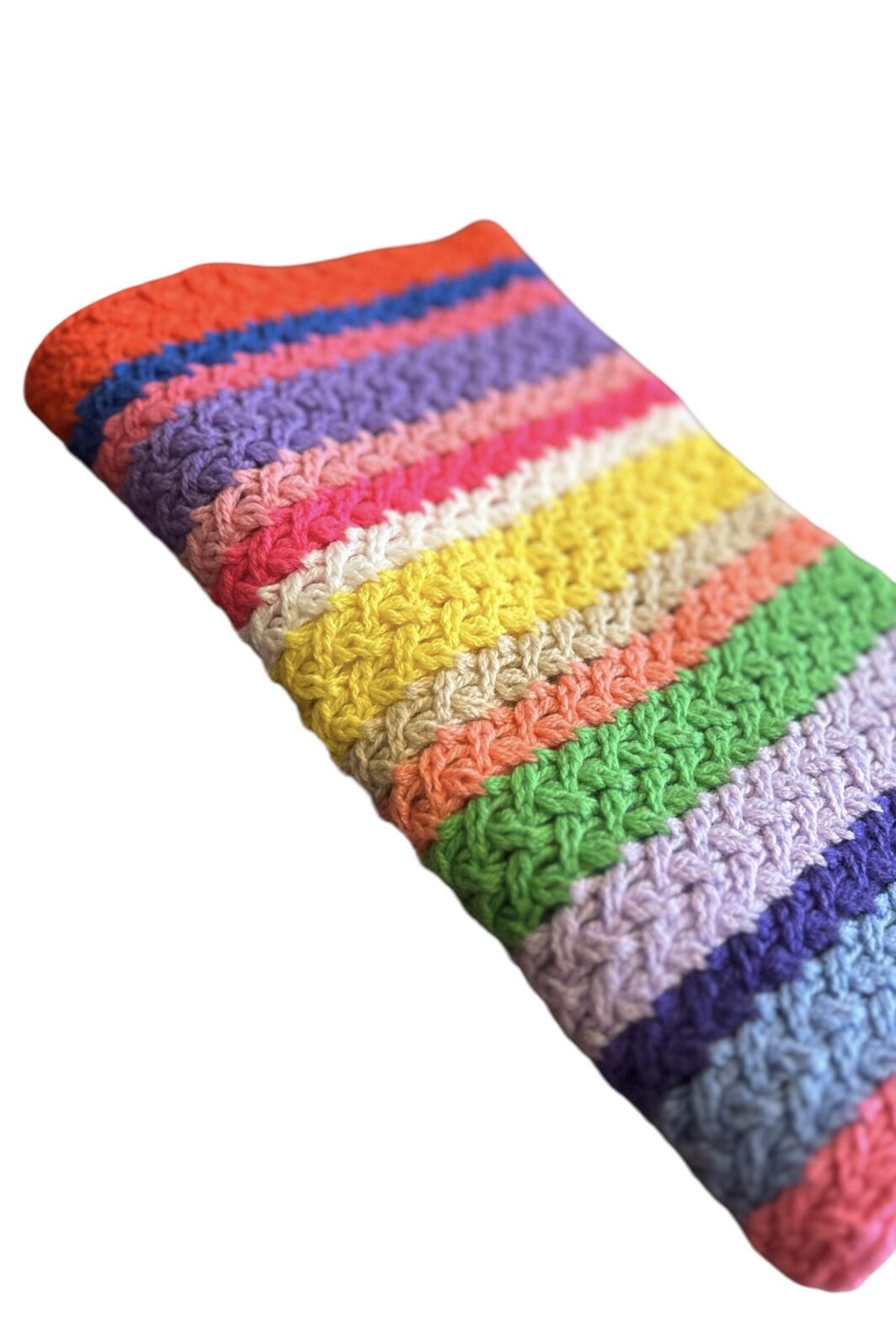 UNIO Hamburg Strickschal Happy in bunt gestreift – Bild 2