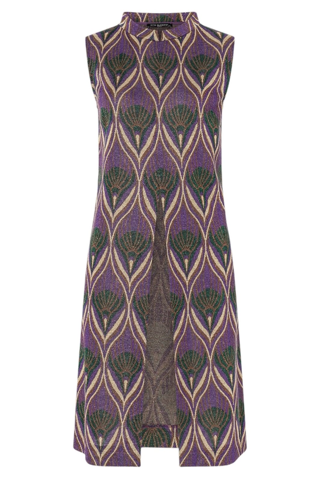 Ana Alcazar Longtop " Otewa" im lila/grünen Retromuster