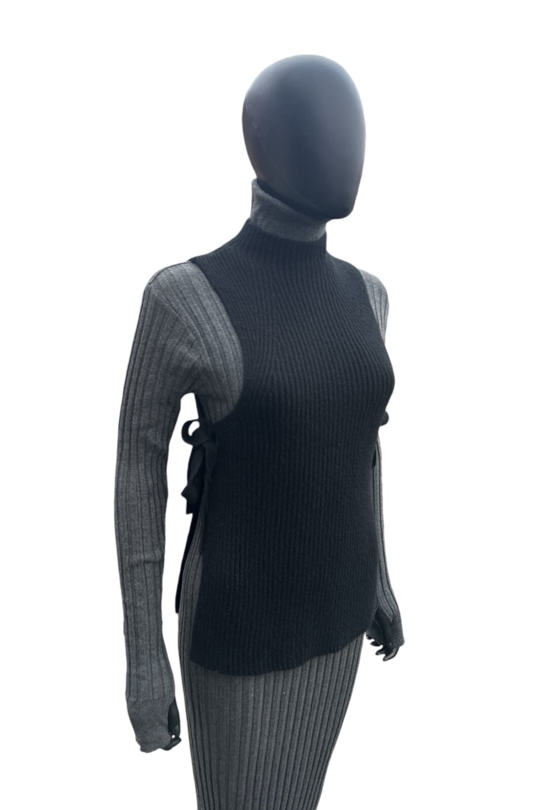 FTC Cashmere Pullunder in Schwarz – Bild 2