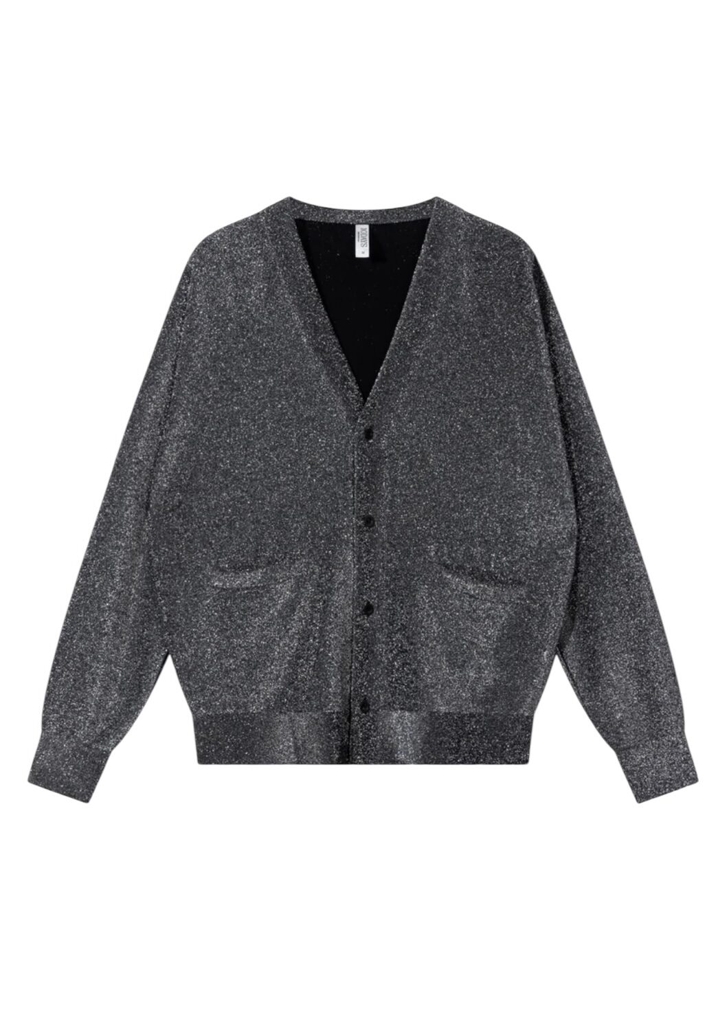 10 Days Strickjacke Glitter in Black