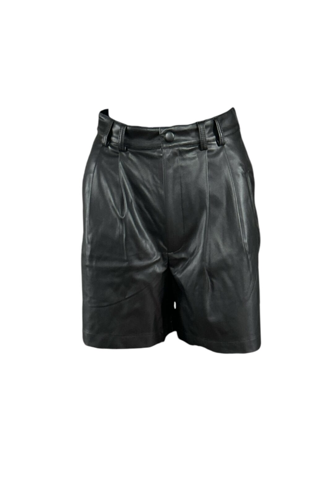 SET vegane Ledershorts in Schwarz