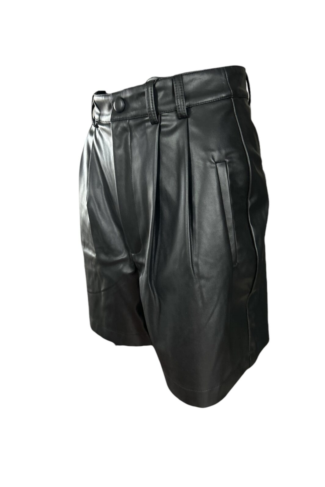 SET vegane Ledershorts in Schwarz – Bild 5
