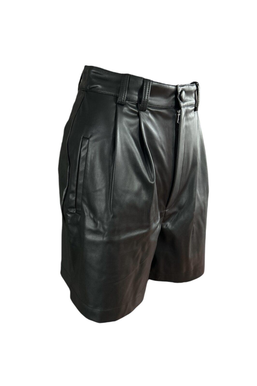 SET vegane Ledershorts in Schwarz – Bild 4