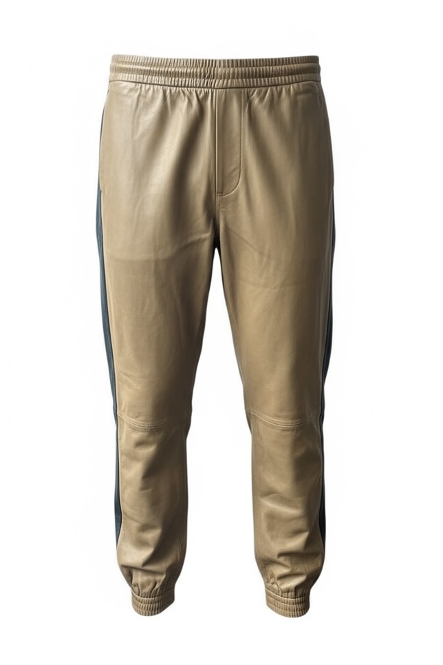 SET Lederhose in Camel mit Galonstreifen