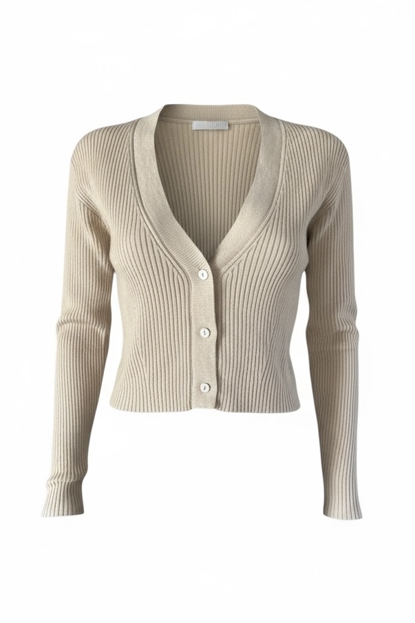 FTC Cashmere Strickjacke in Beige