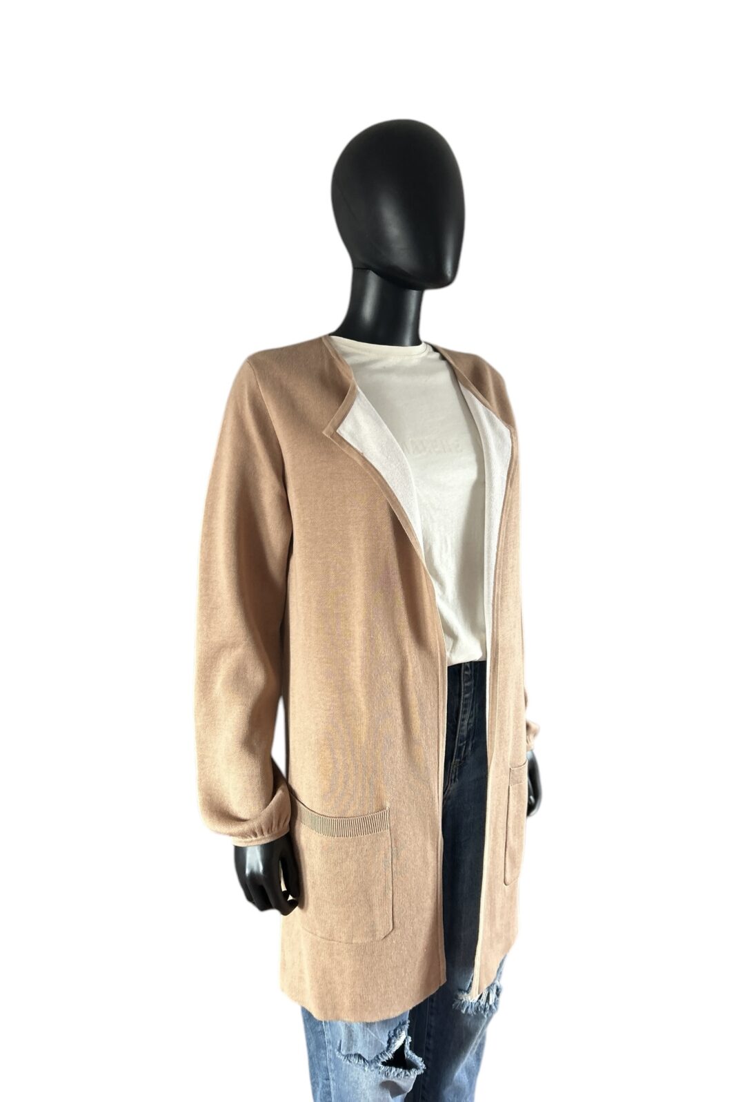 Lieblingsstück Strickmantel LaeliaL in Camel – Bild 2