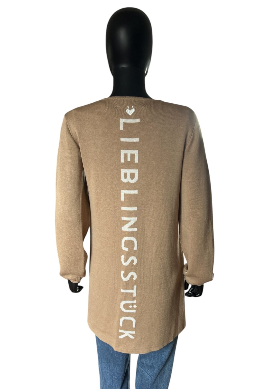 Lieblingsstück Strickmantel LaeliaL in Camel – Bild 3