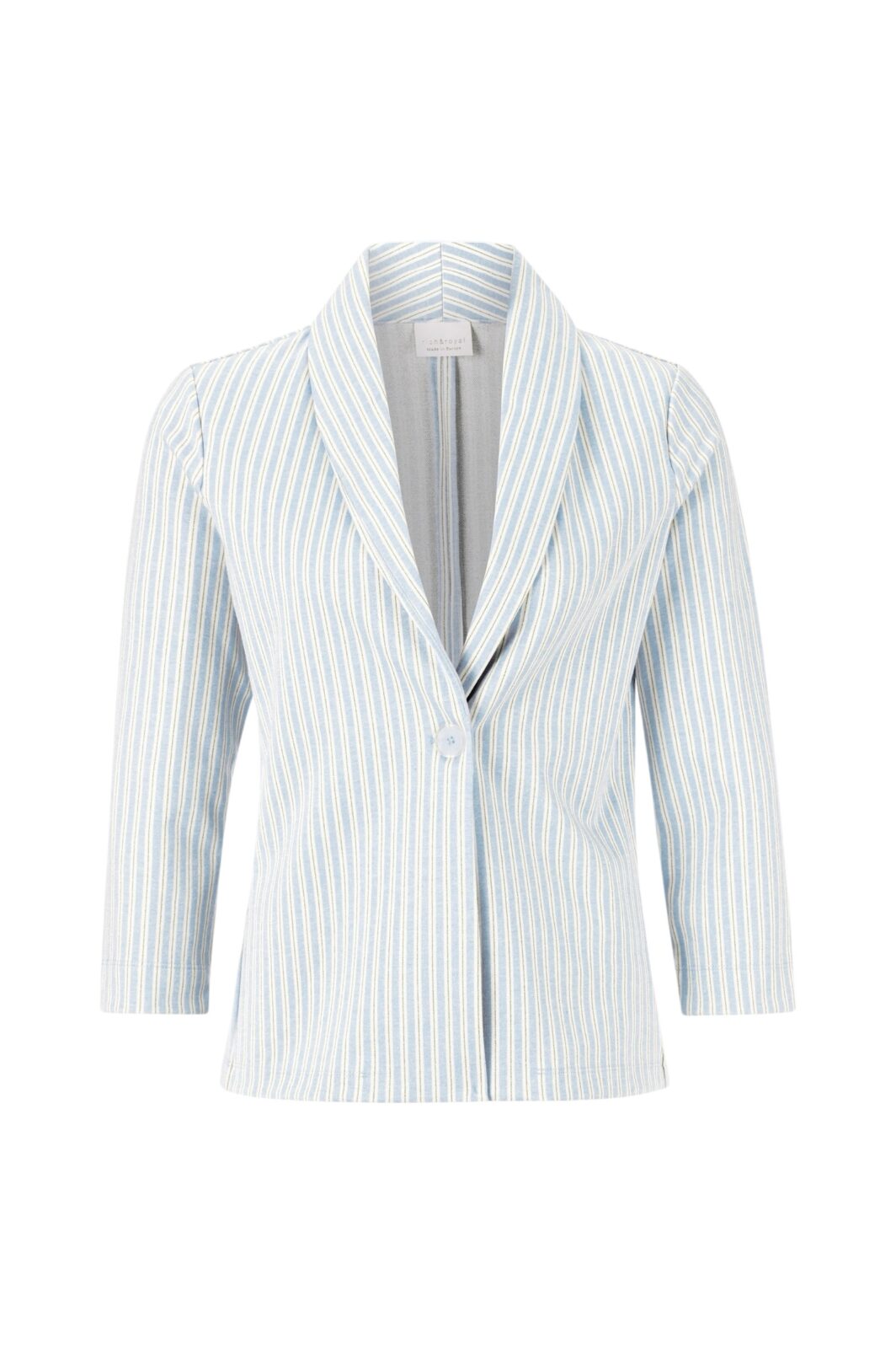 Rich & Royal  gestreifter Blazer in Arctic Blue