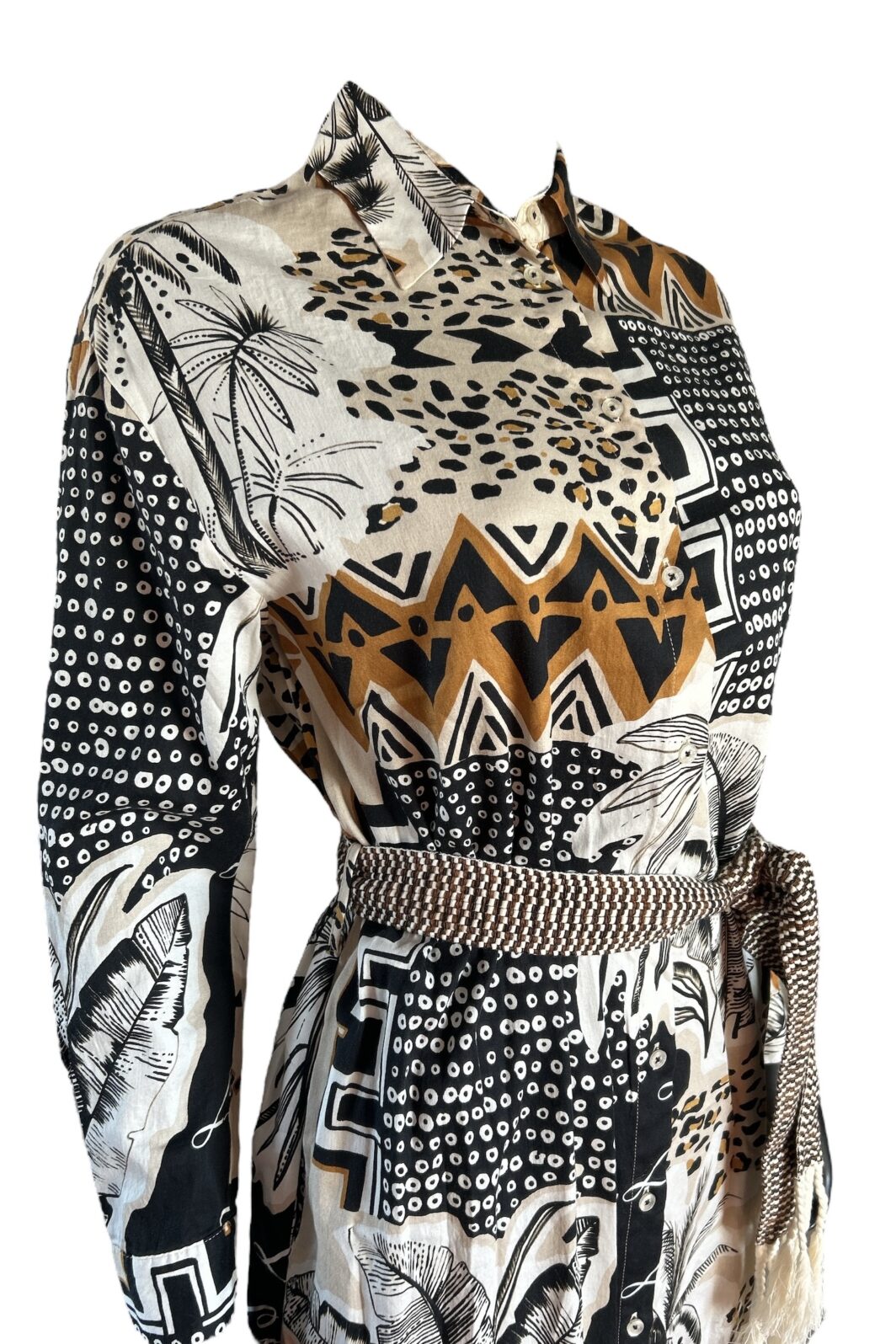 Emily van den Bergh Hemdblusenkleid im Afrika-Muster – Bild 2