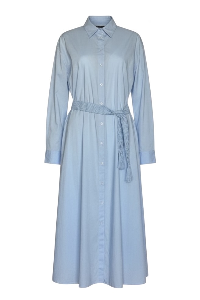 Emily van den Bergh Hemdblusenkleid in Hellblau