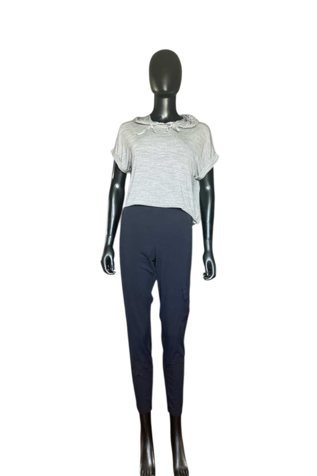 PENN&INK New York Hose mit Tasche in Schwarz