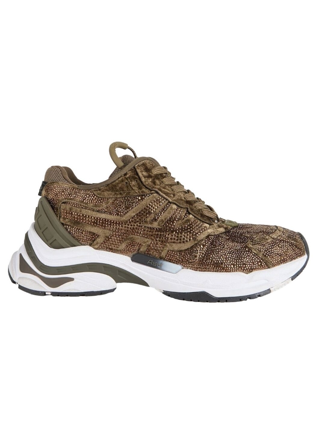 ASH Sneaker Race Strass in Military
