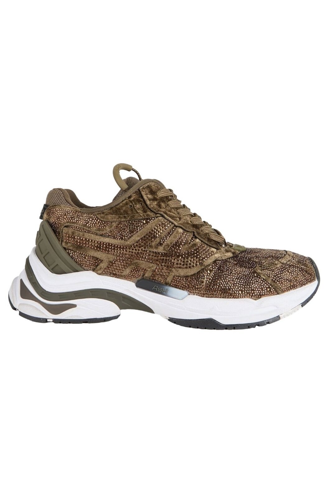 ASH Sneaker Race Strass in Military