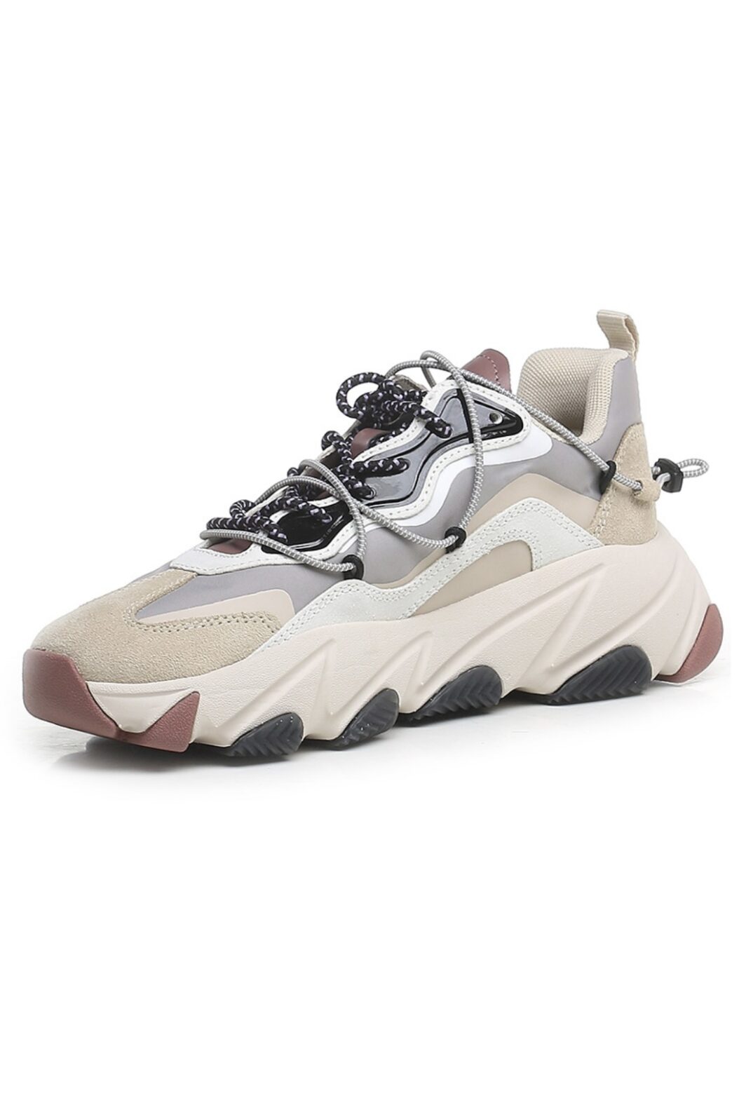 ASH Extra Chunky Sneaker in White/Black/Nebbia/Pinkwood – Bild 2