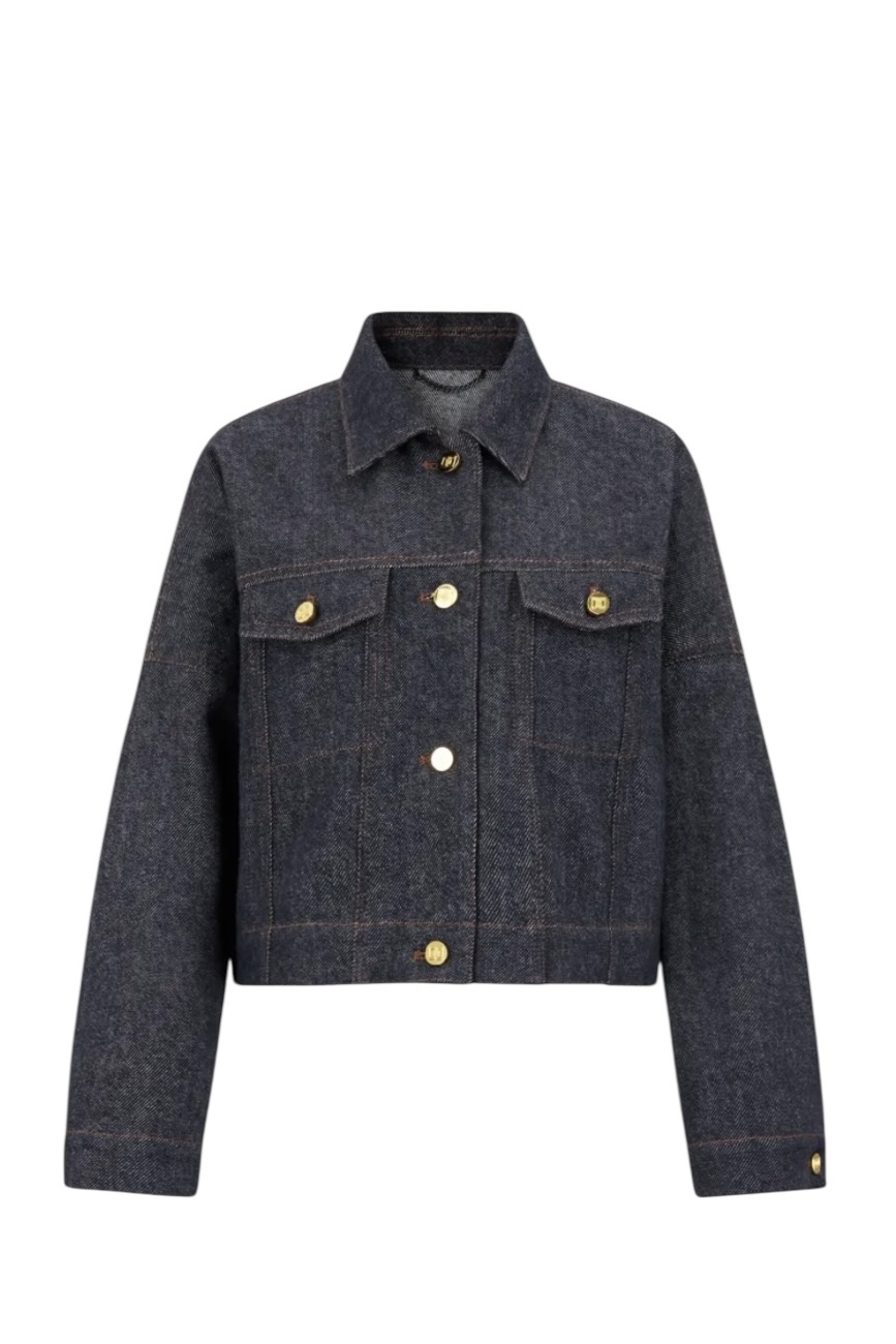 DRYKORN Holbrooks Oversized Jeansjacke in Dark Navy