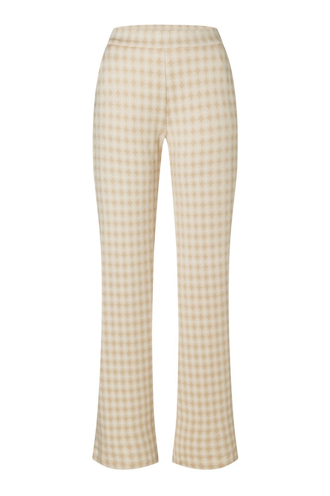 MAC Hose Chiara in Beige gemustert