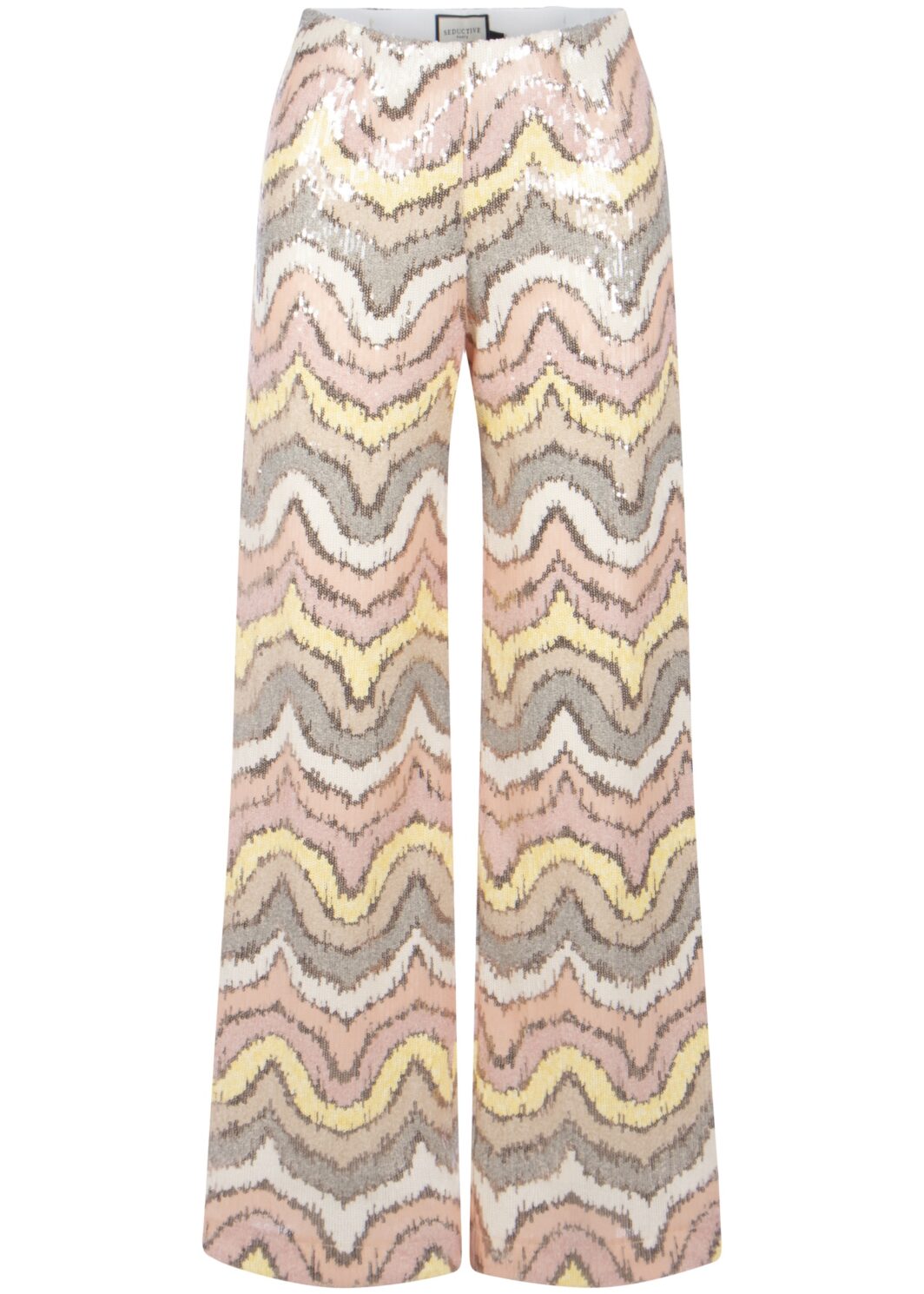 Seductive Hose Kimberly mit Pailletten in Rosè Multicolour