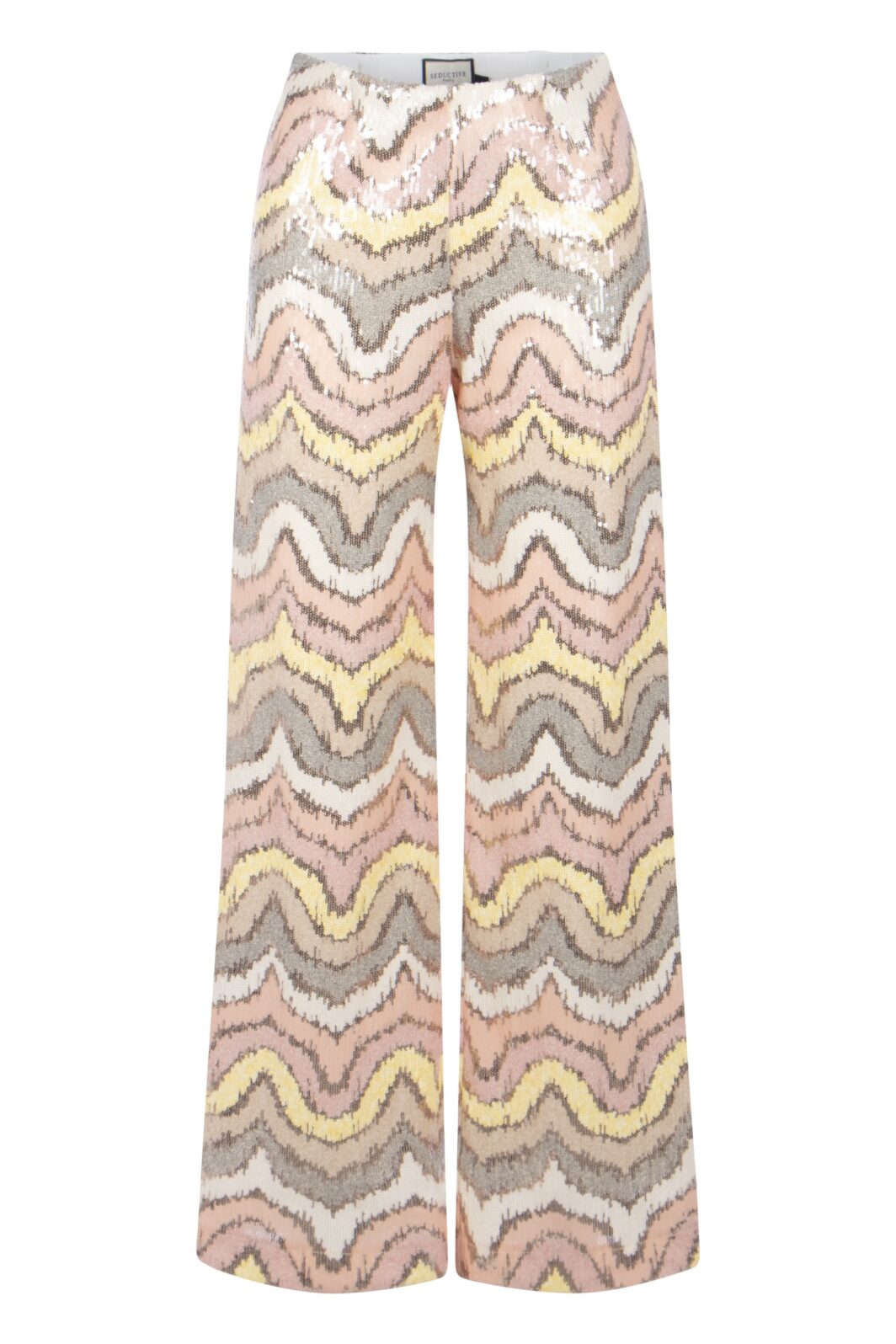 Seductive Hose Kimberly mit Pailletten in Rosè Multicolour