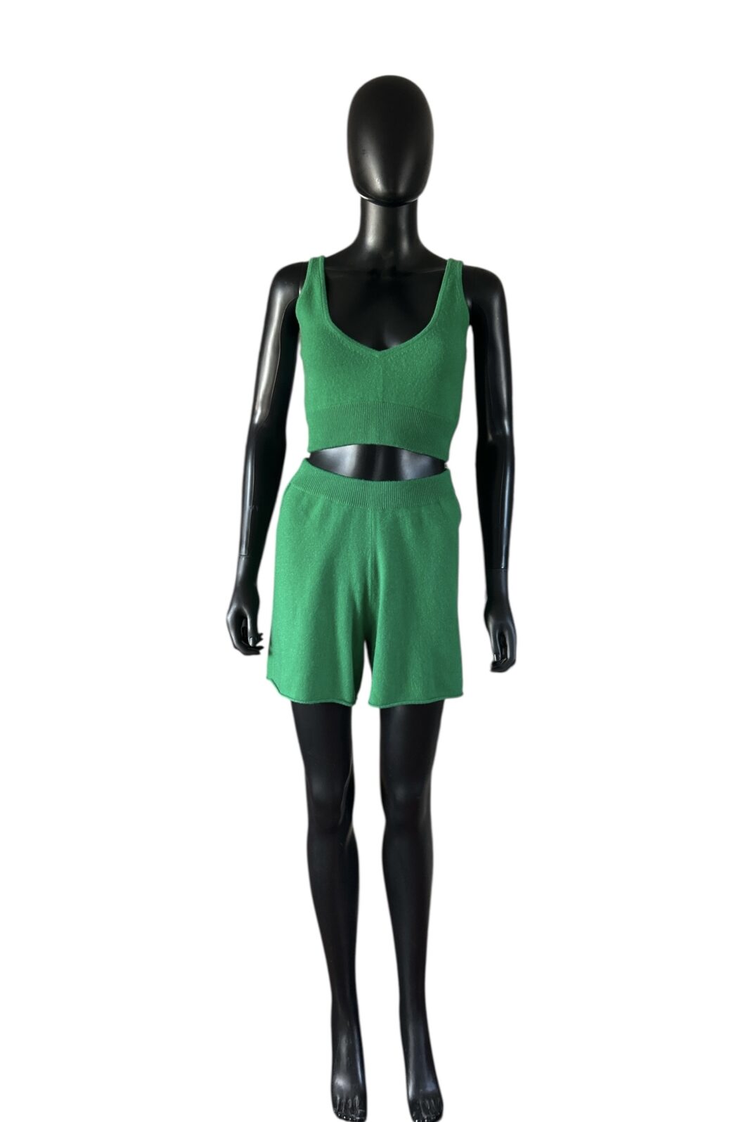 FTC Cashmere Stricktop in Grün – Bild 3