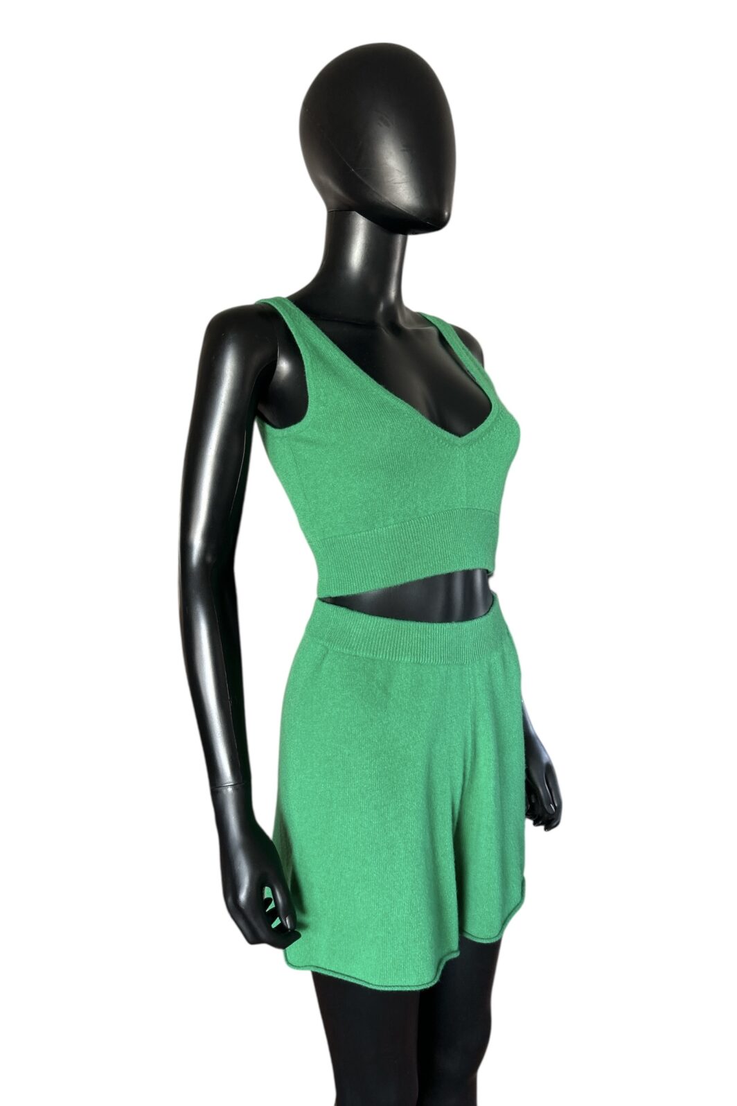 FTC Cashmere Stricktop in Grün – Bild 2