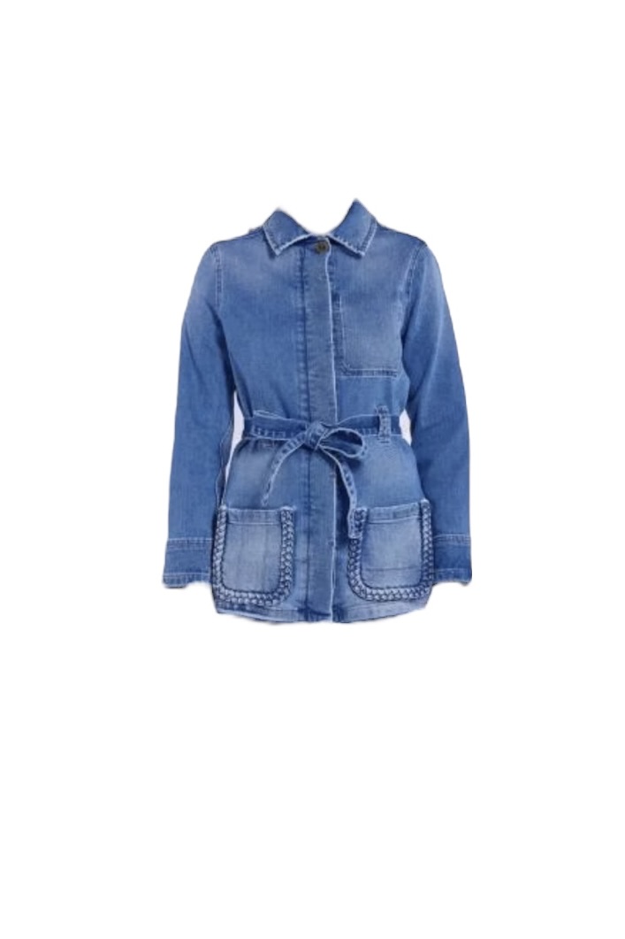 Goldgarn Jeansblazer in Vintageblue