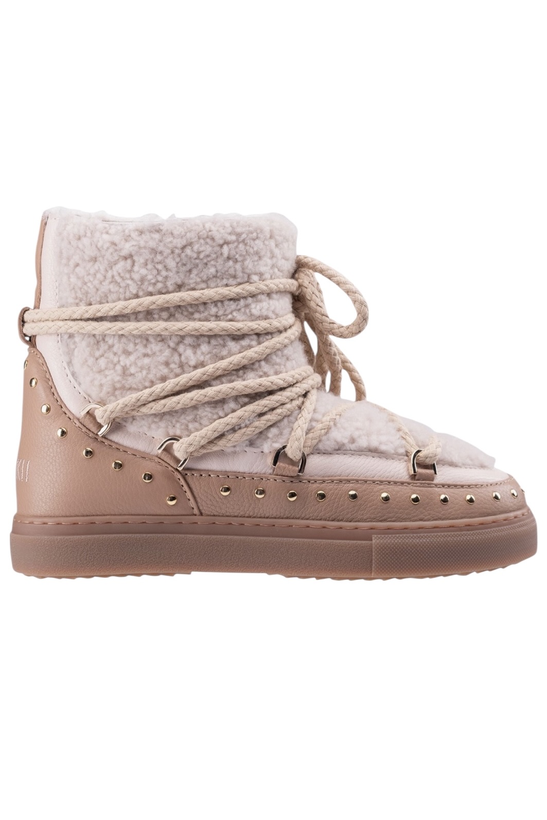 Inuikii Curly Rock Wedge Boots in Rose