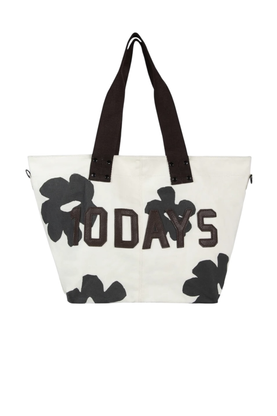 10 Days Canvas Shopper Flower in Ecru