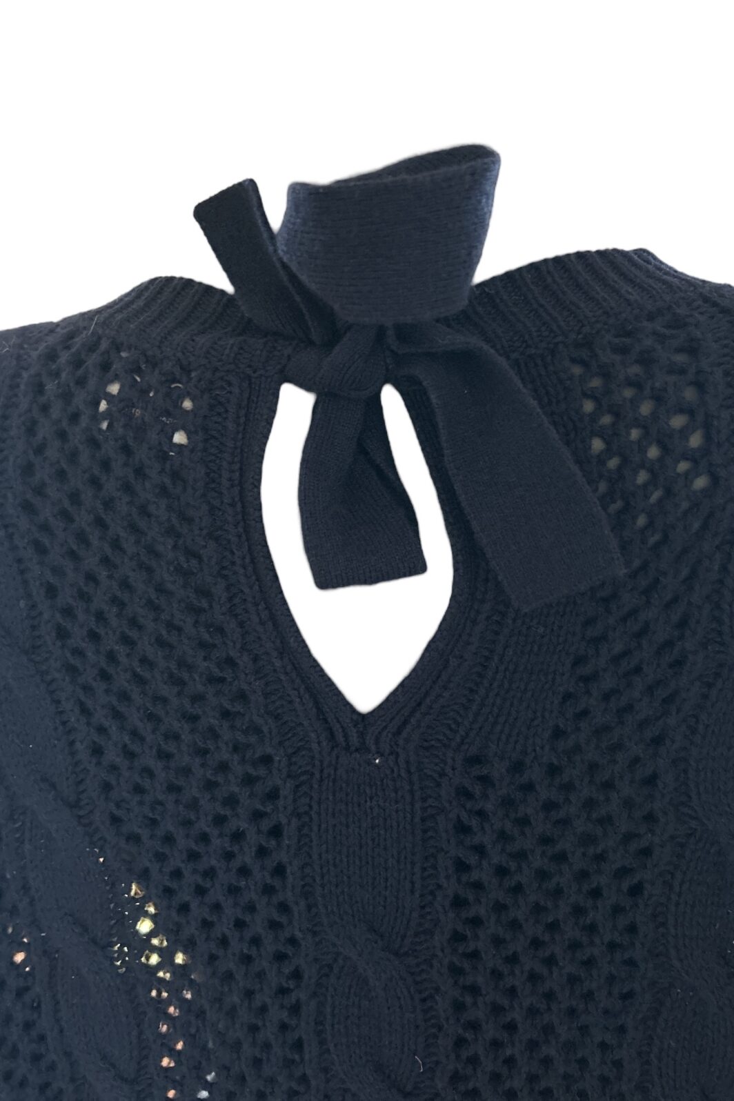 FTC Cashmere Strickpullover in Marine – Bild 2