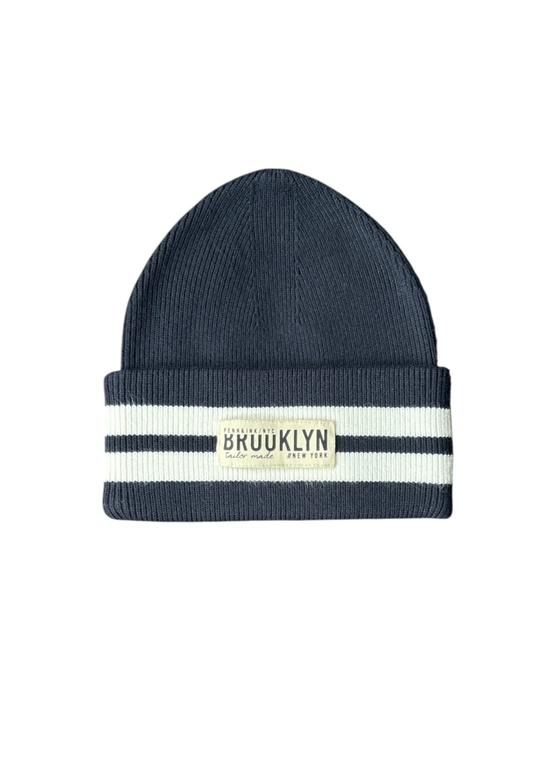 Penn&Ink NY Strickmütze Brooklyn NY in Navy/Ecru