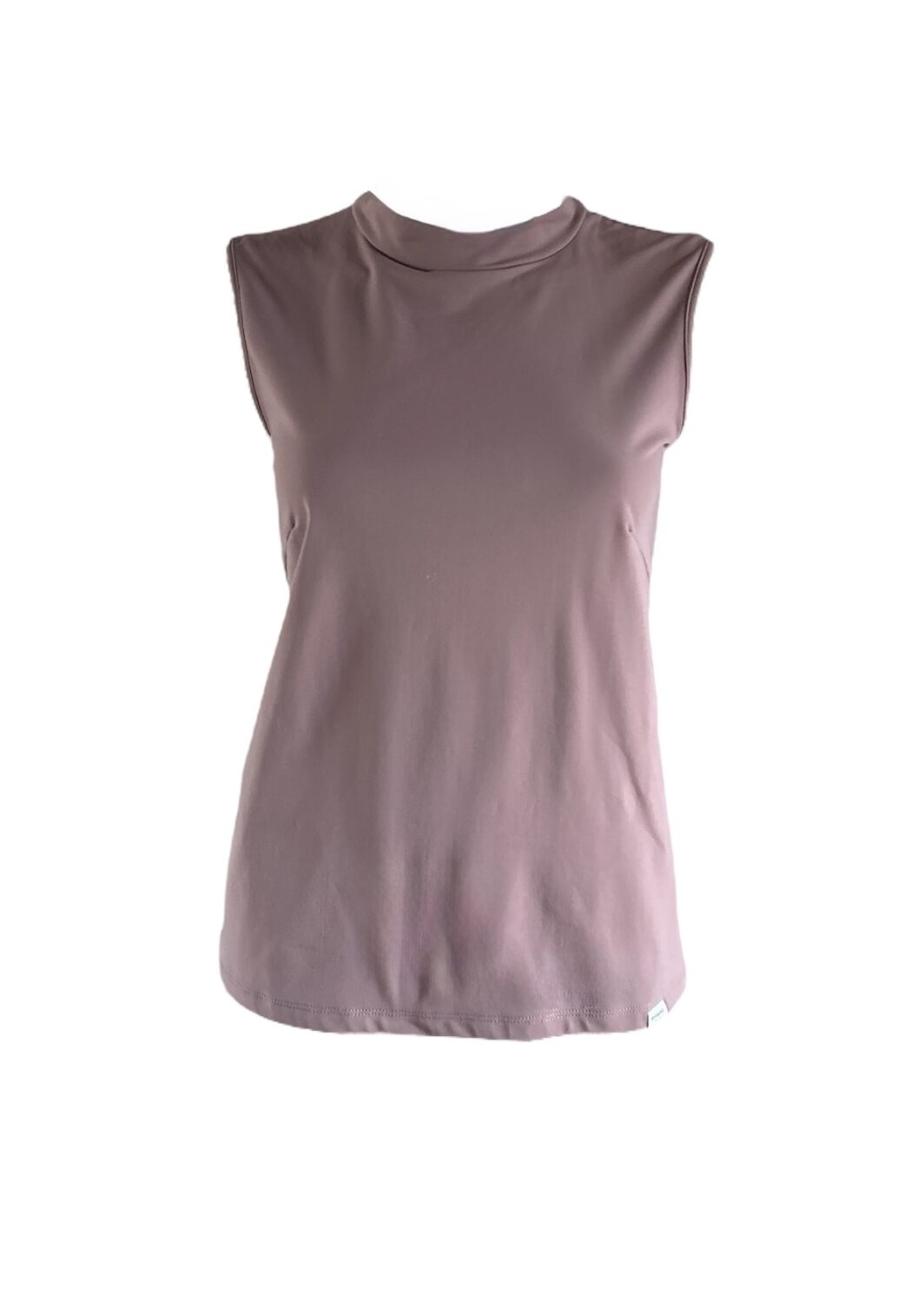 PENN&INK New York Top mit Stehkragen in Plum