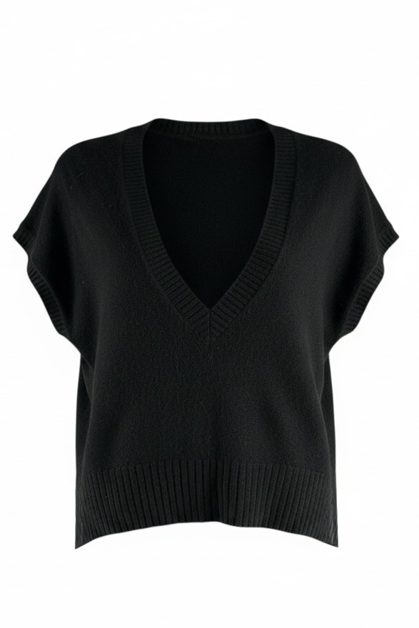 Herzensangelegenheit Pullunder in Black