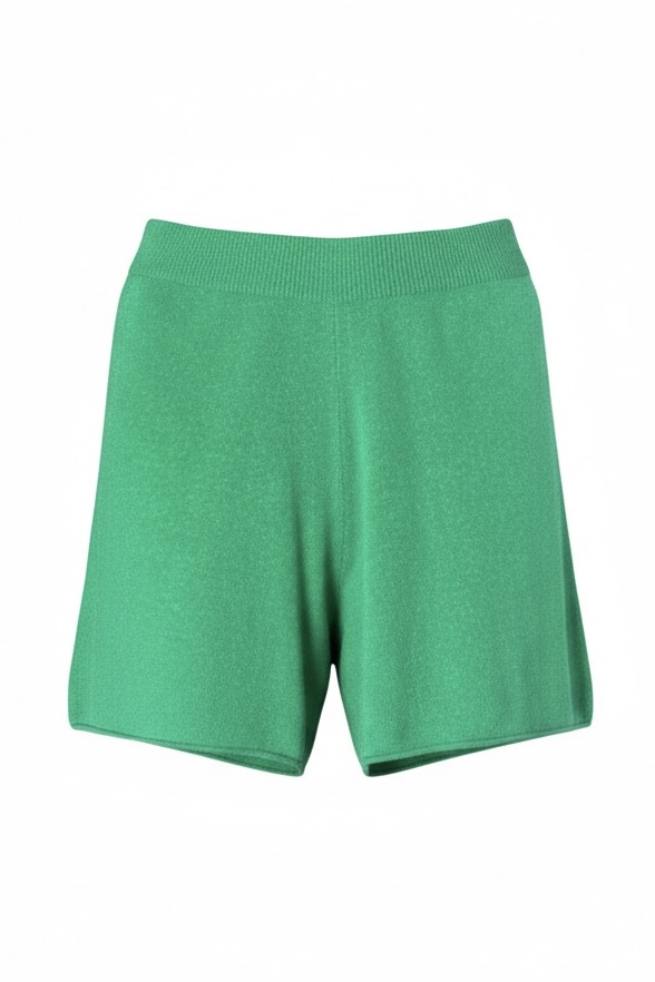 FTC Cashmere Strickshorts in Grün