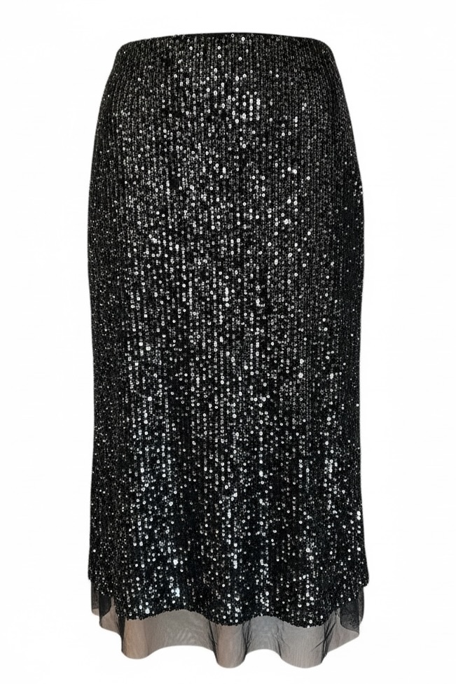 Milano Italy Paillettenrock in Schwarz