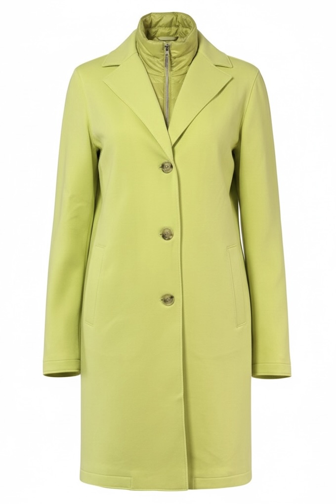 White Label Mantel in Lemongreen