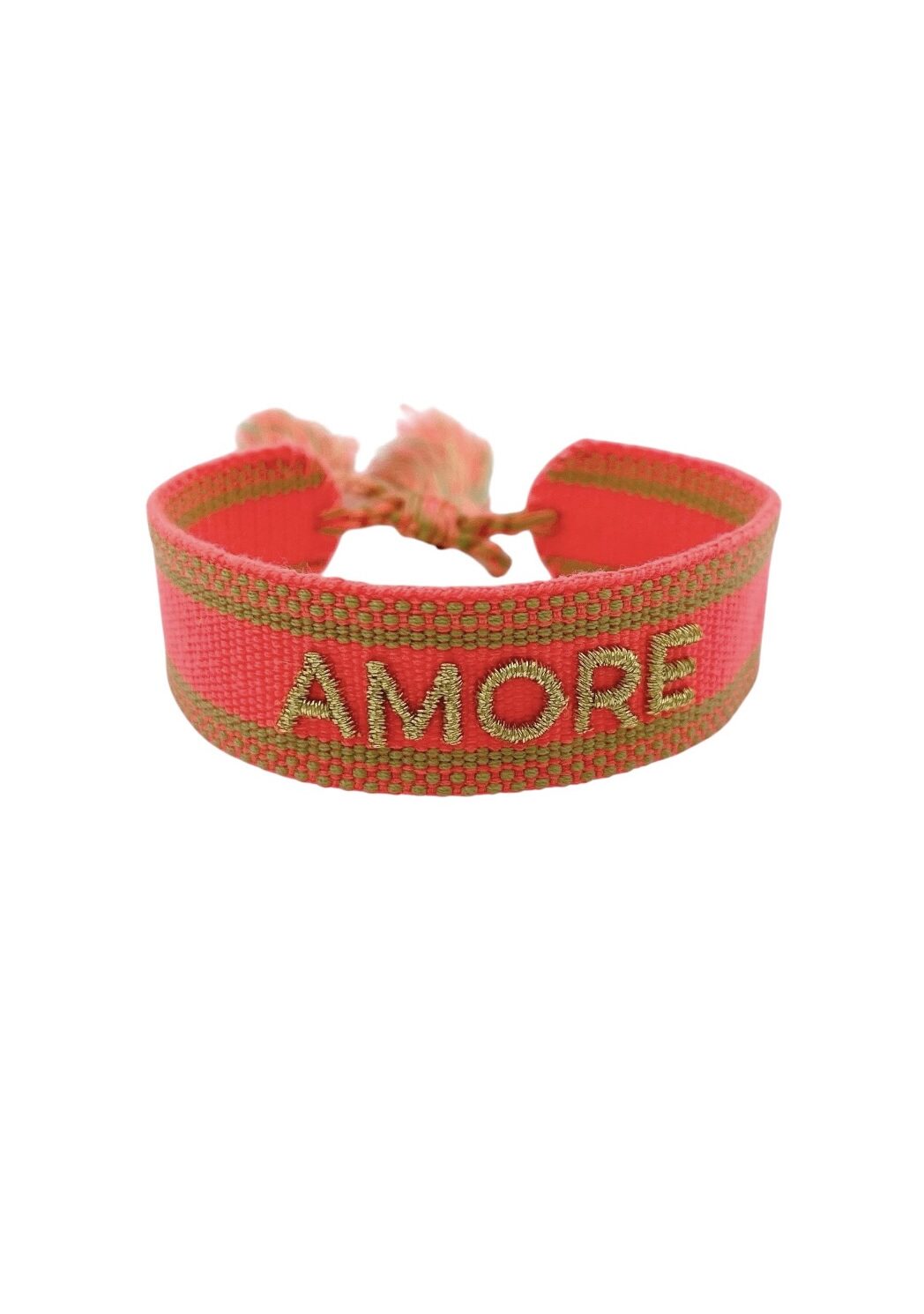 AMORE Statement Armband gewebt , bestickt Parsley&Pepper
