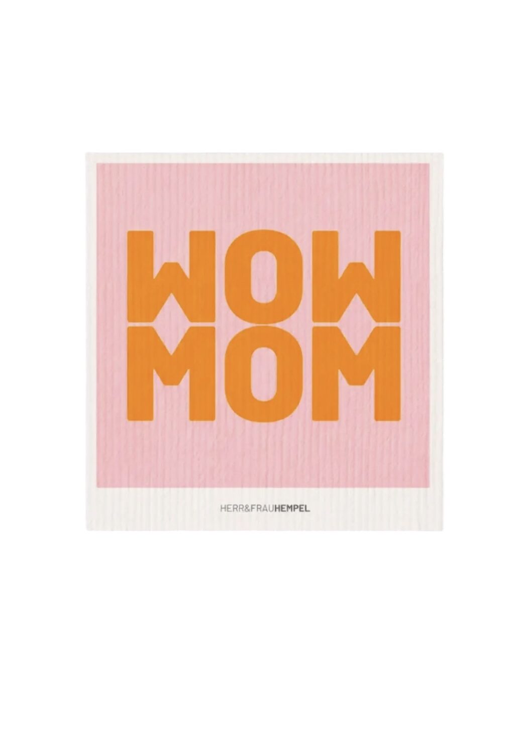 Schwammtuch WOW MOM in Rosa/Orange