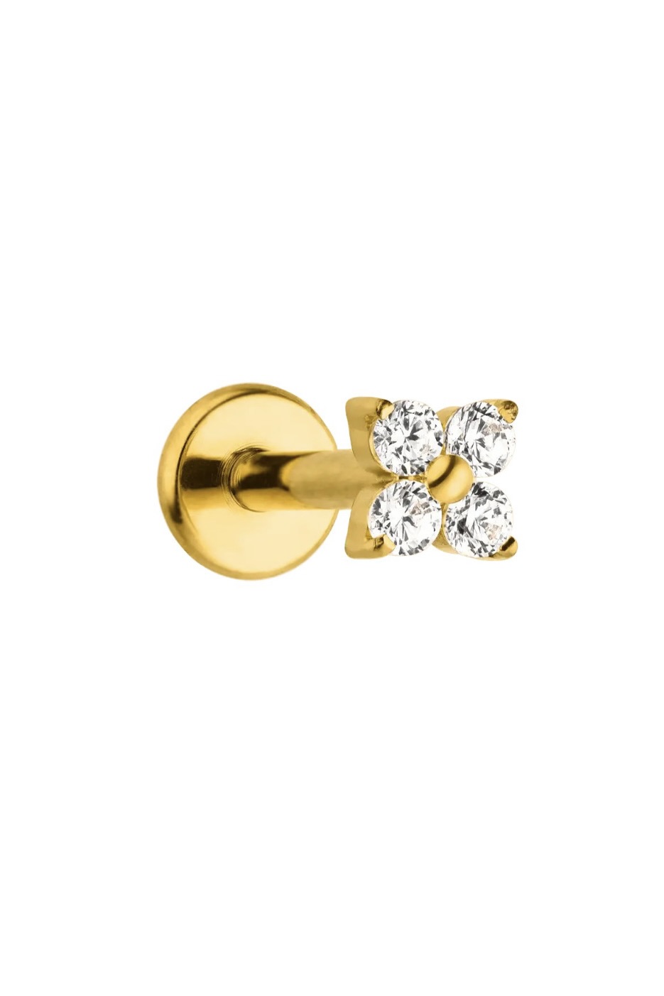 Diamond Mode Cute Four Piercing / Titan in Gold