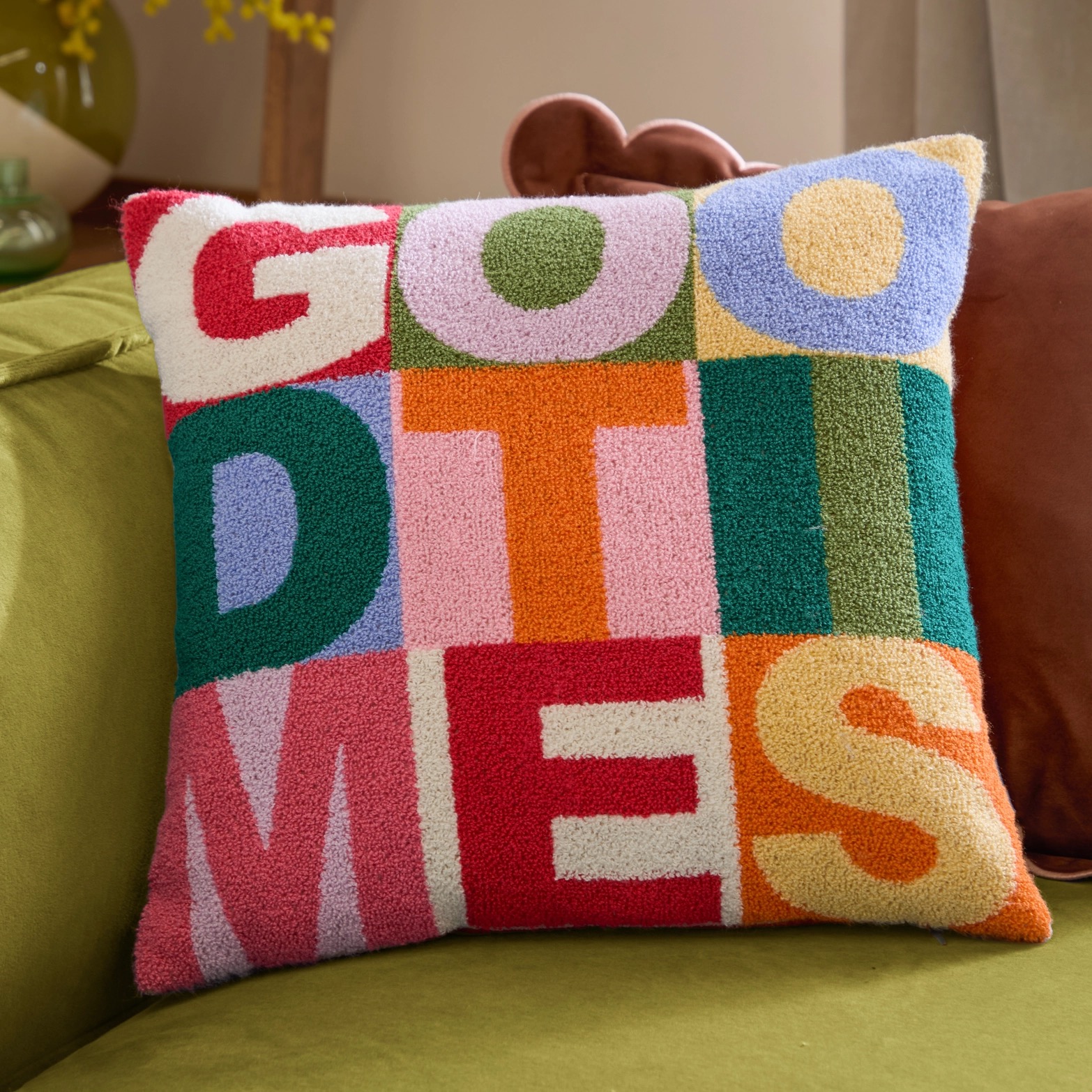 Riva Home GOOD TIME Kissen Tuft Bouclè in Multicolor – Bild 3