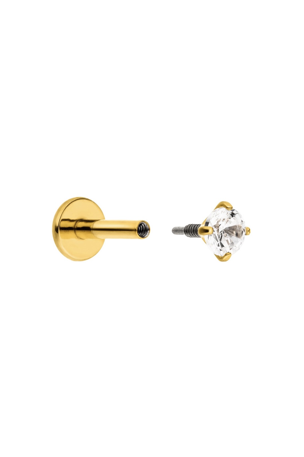 Diamond Mode Britney Piercing / Titan in Gold – Bild 3