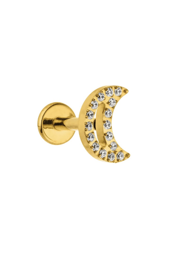 Diamond Mode Elegance Moon Piercing / Titan in Gold