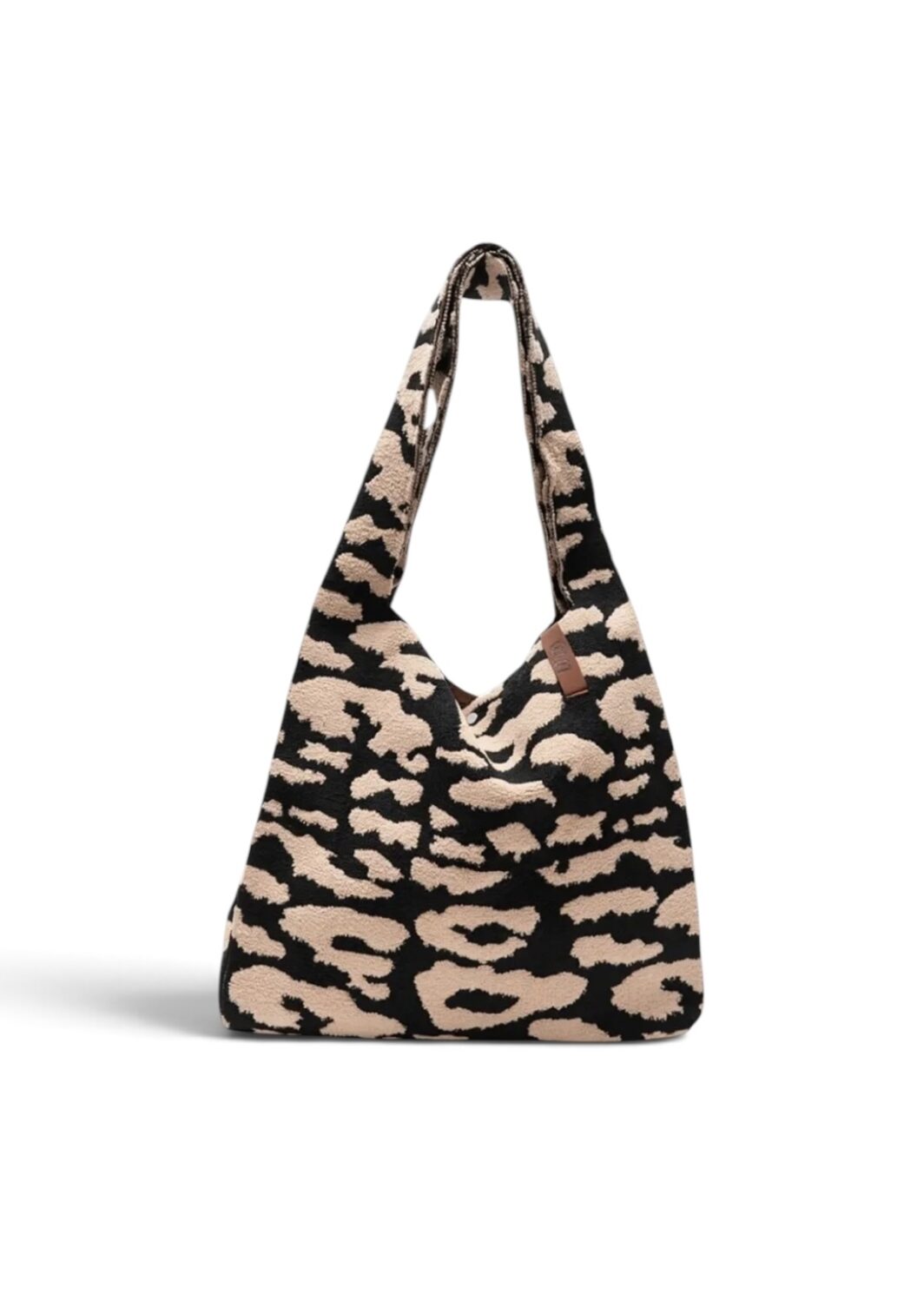 LOT83 Shopper Lois 38 Schwarz/Beige im Animal-Print