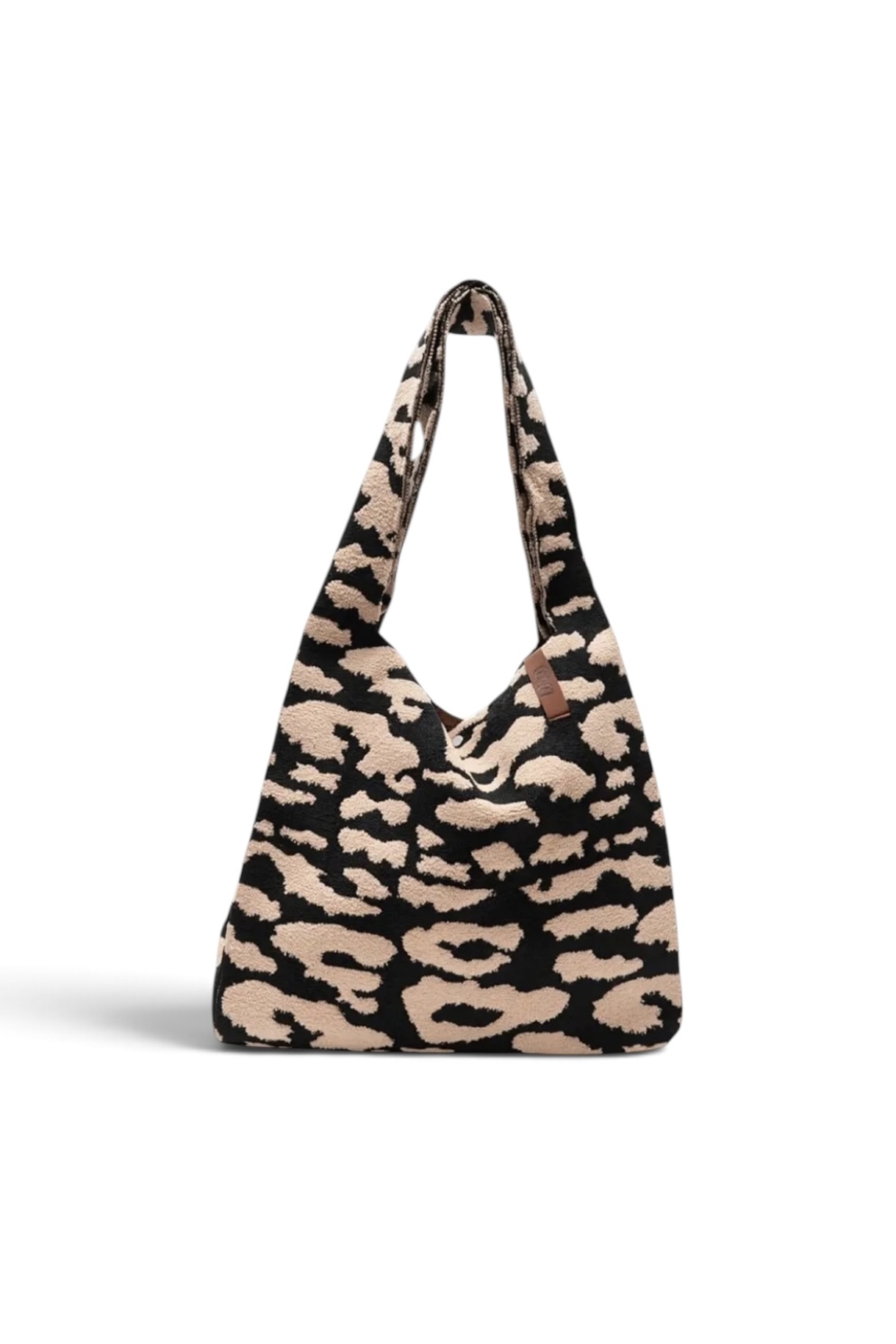 LOT83 Shopper Lois 38 Schwarz/Beige im Animal-Print