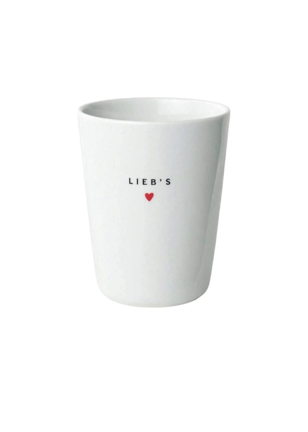 Goldscherben Becher Tasse Heart I Amore Bunt Spring Love LIEB´S