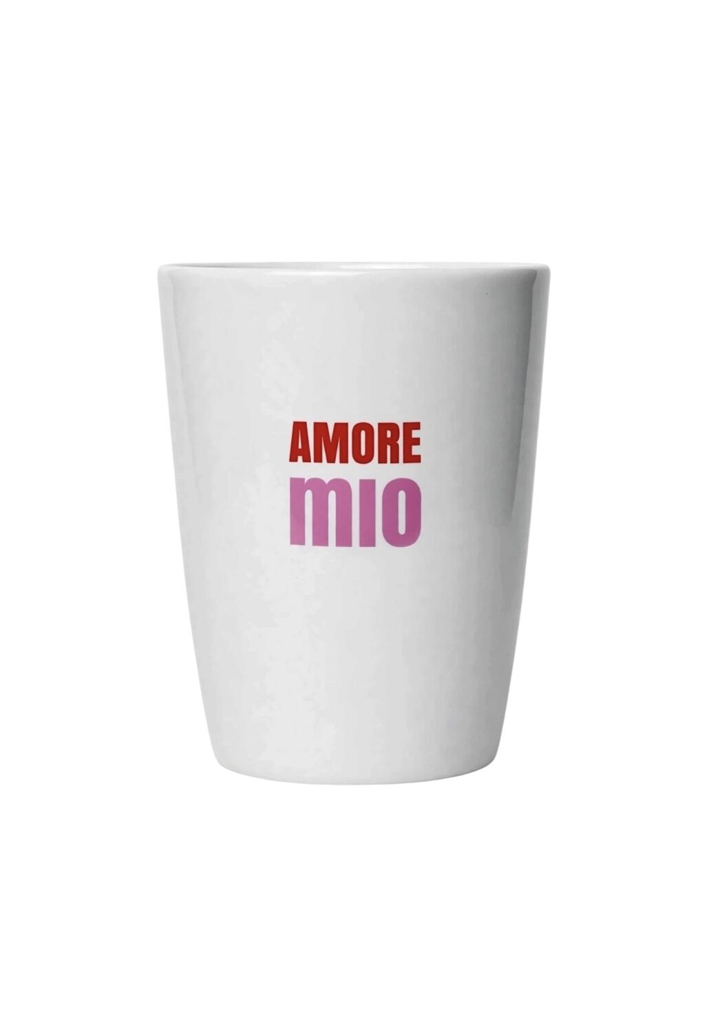 Goldscherben Becher Tasse Heart I Amore Bunt Spring Love AMORE MIO