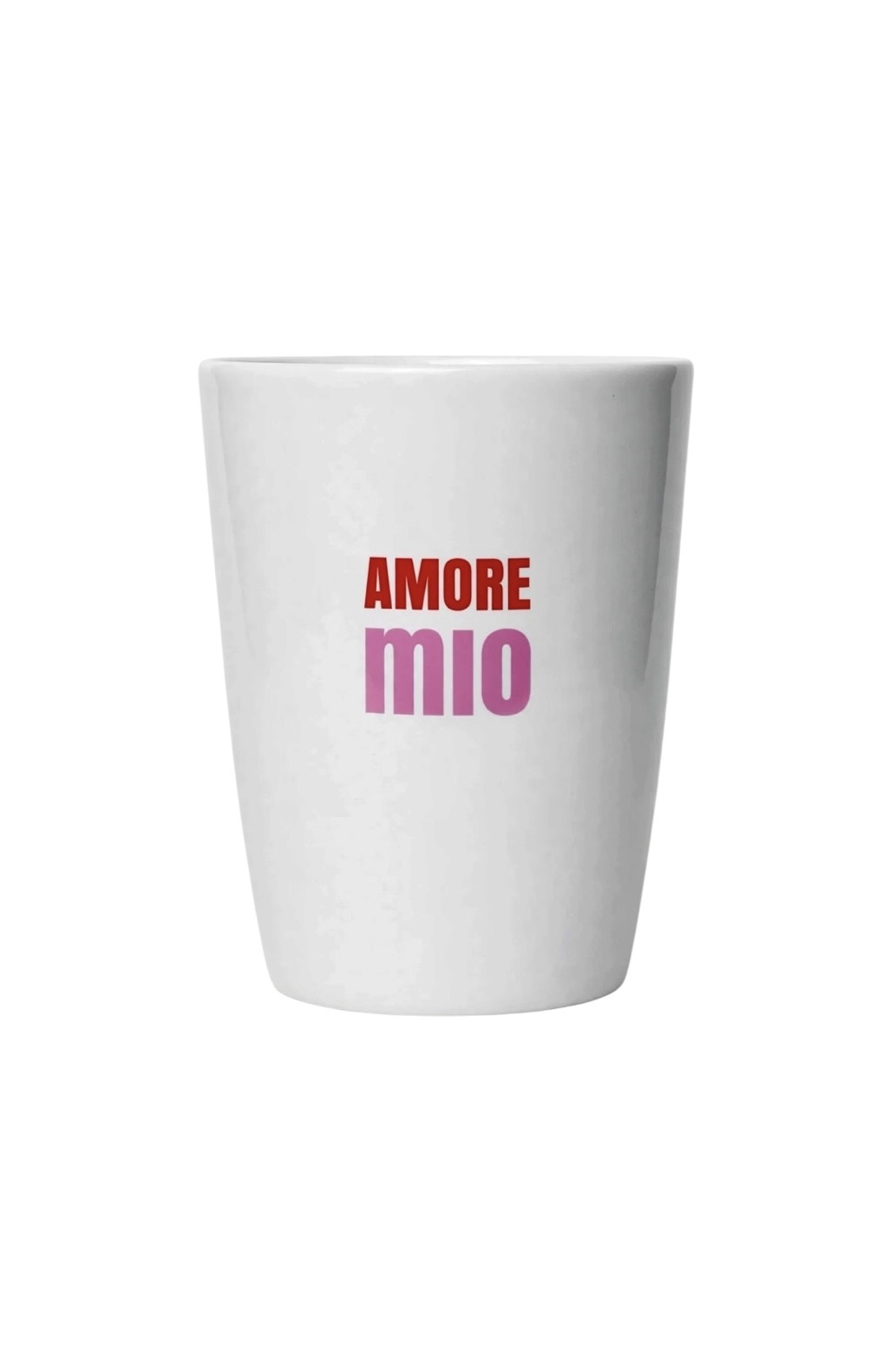 Goldscherben Becher Tasse Heart I Amore Bunt Spring Love AMORE MIO